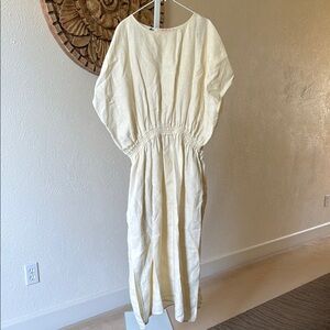 Tory Burch beautiful linen drop waist oversized dress